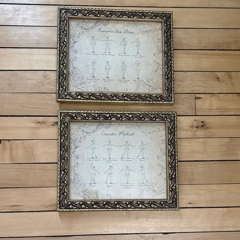 Ornate Gold Framed Ballet Prints